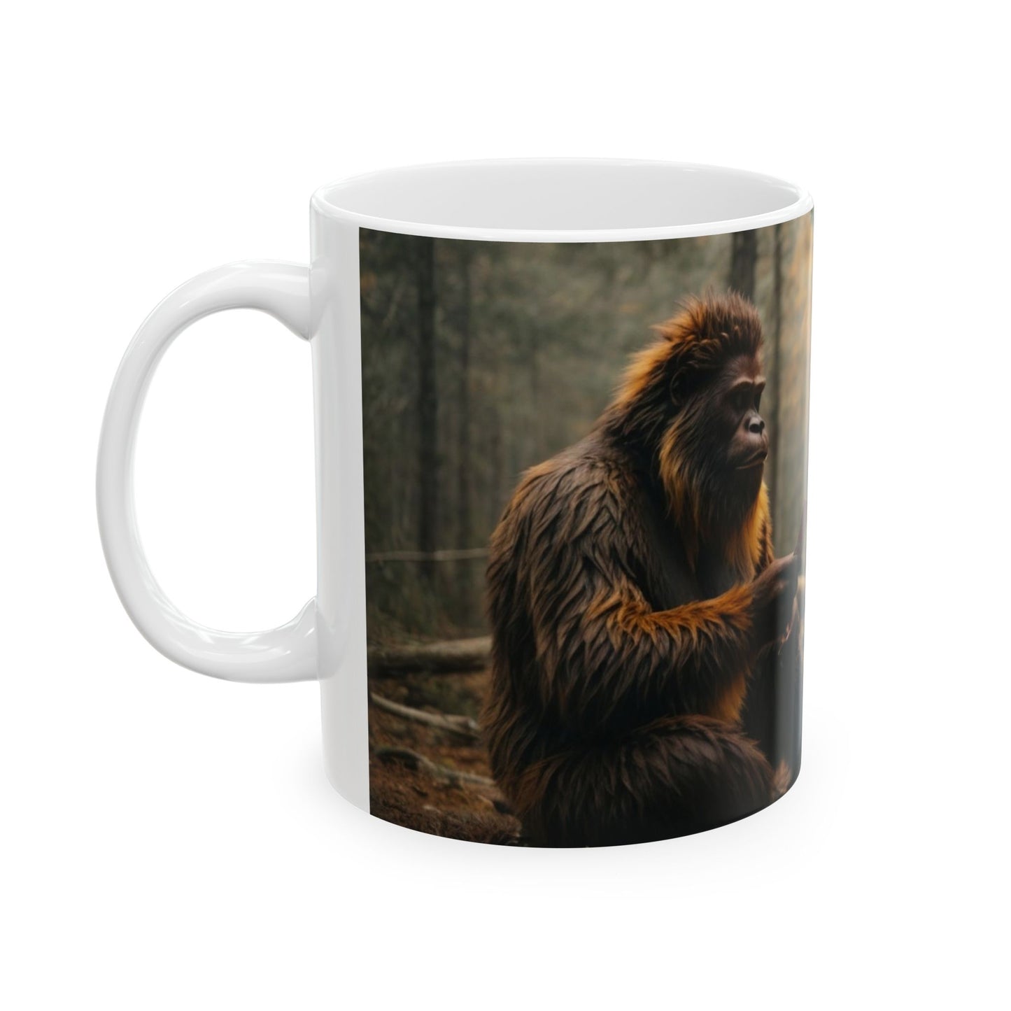 Nothing like sharing a cup of that hot drink with a Bigfoot fan.