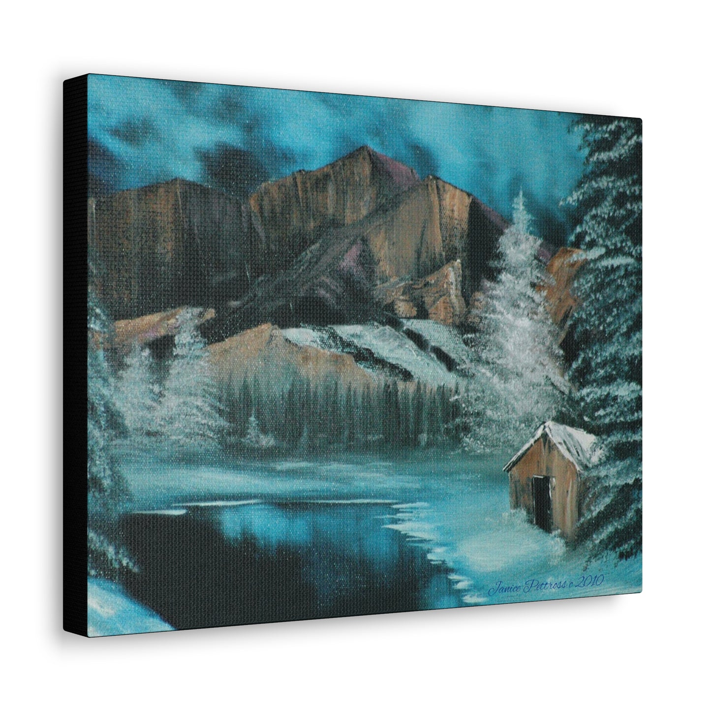 'Trapper's Cabin' print Canvas Gallery Wraps by Bigfoot Habitat