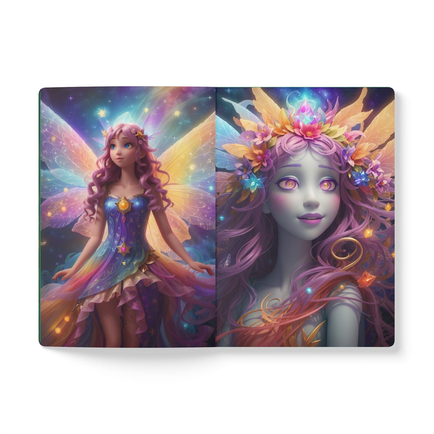 "Fairies" Softcover Journal (with Inside Prints)