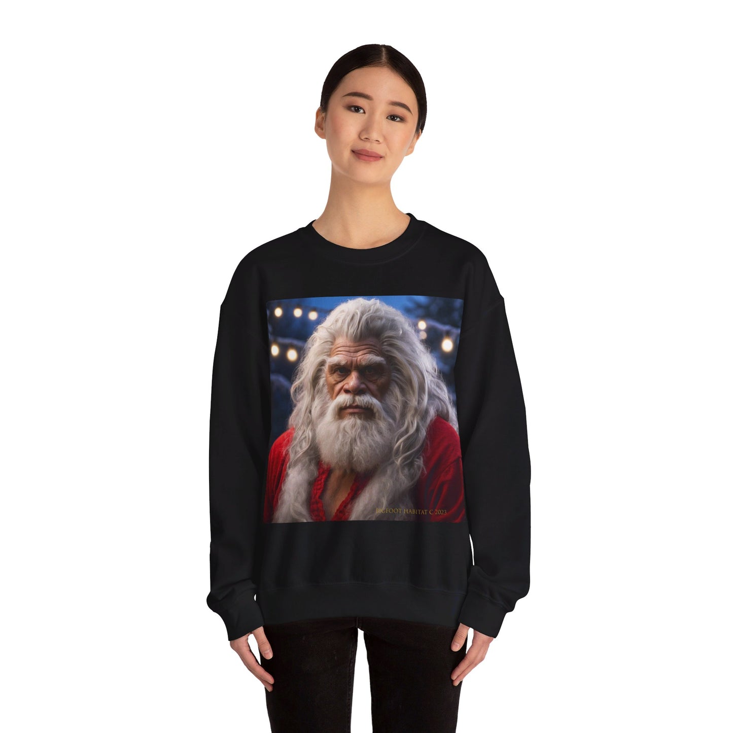 'Old Santa' BIGFOOT HABITAT Santa Crewneck Sweatshirt