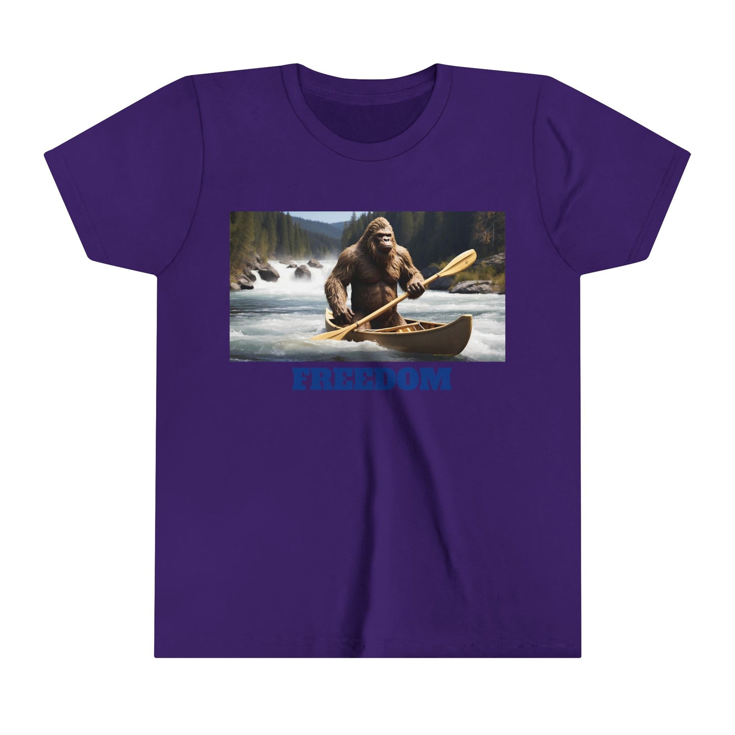 'JUST BEING A KID' BIGFOOT HABITAT Youth Short Sleeve Tee