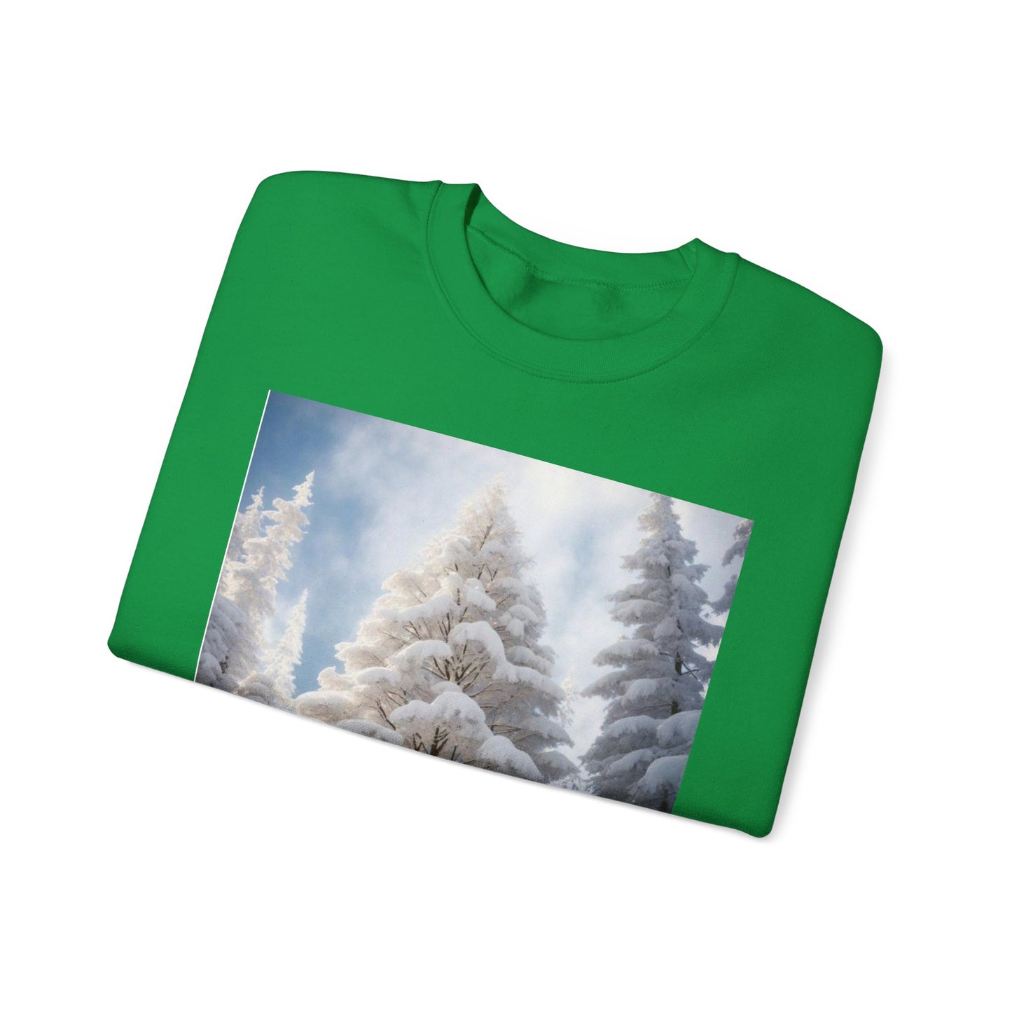 Winter Wonderland Winter Scene Crewneck Sweatshirt .