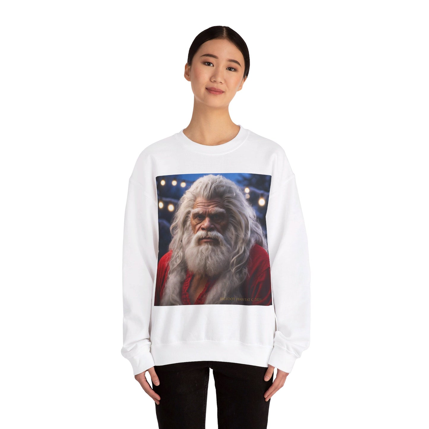 'Old Santa' BIGFOOT HABITAT Santa Crewneck Sweatshirt