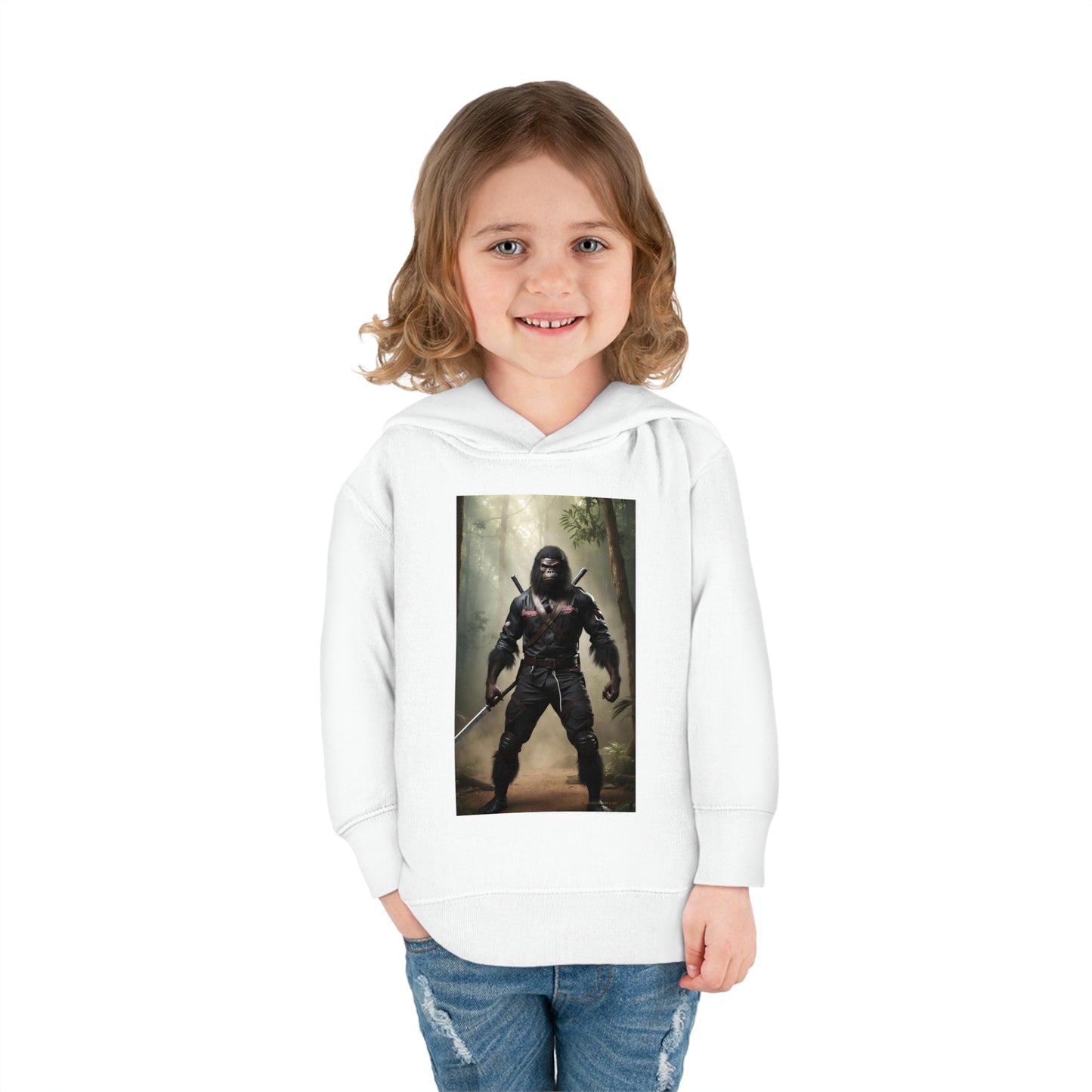 'Beware~NINJA Bigfoot' BIGFOOT HABITAT Toddler Pullover Fleece Hoodie