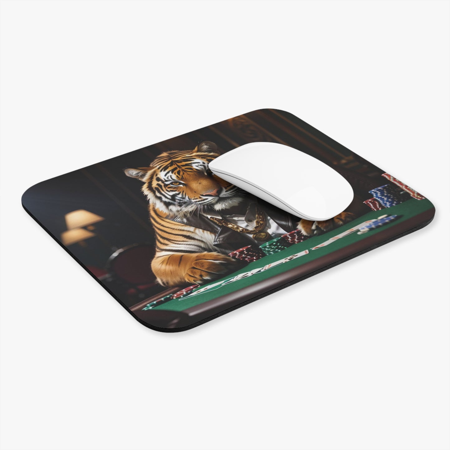 'This tiger says everything, no words are needed.'  Mouse Pad by Bigfoot Habitat