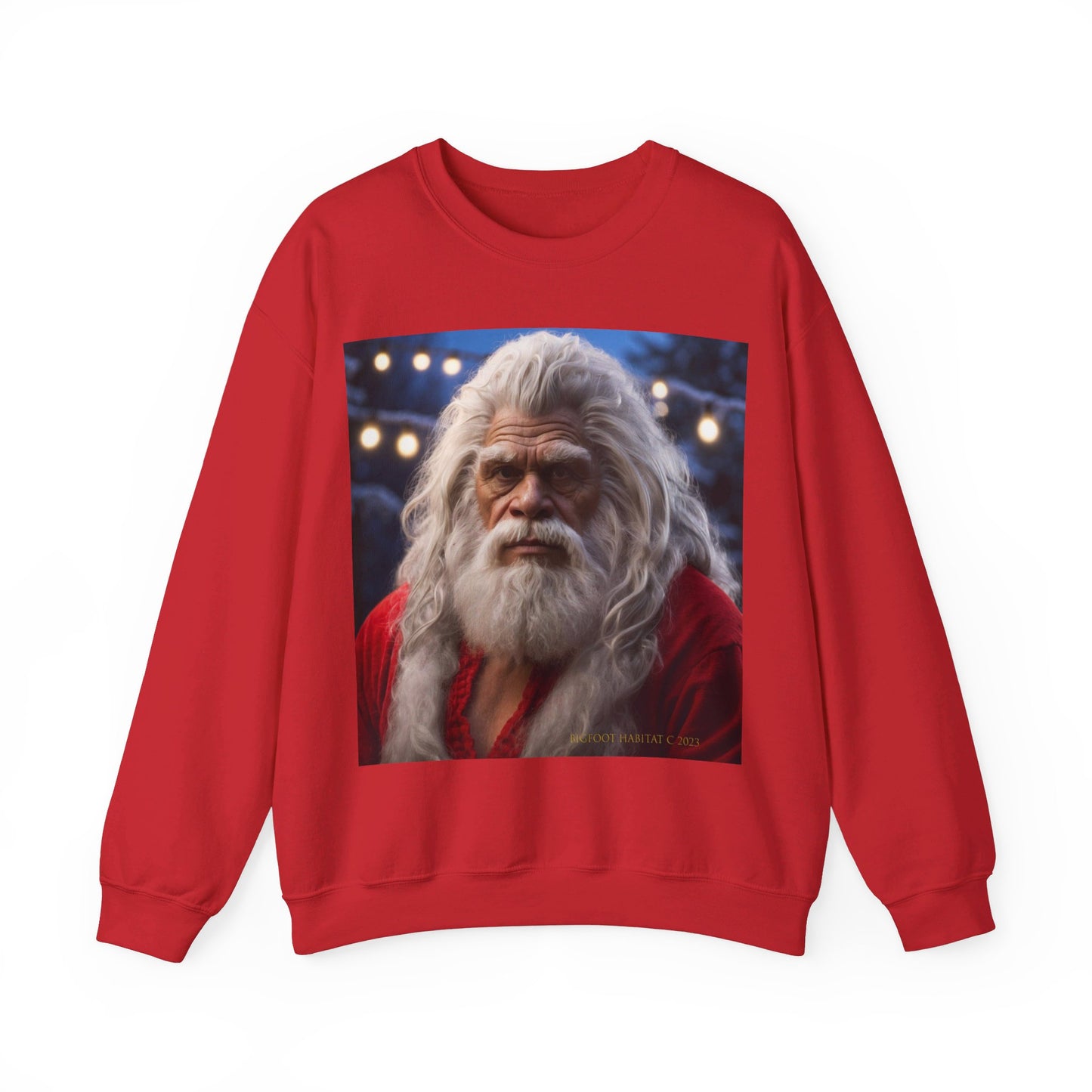 'Old Santa' BIGFOOT HABITAT Santa Crewneck Sweatshirt