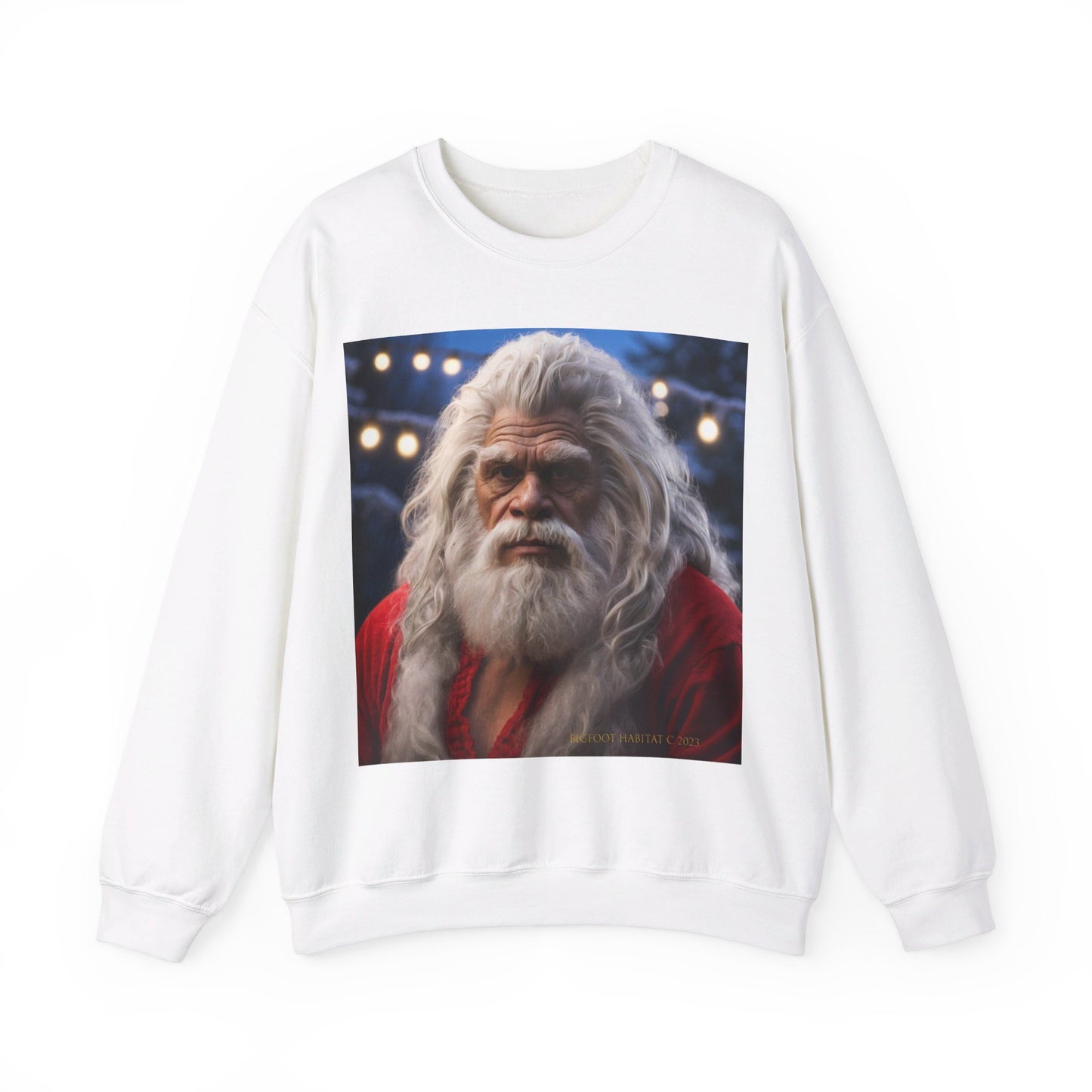 'Old Santa' BIGFOOT HABITAT Santa Crewneck Sweatshirt