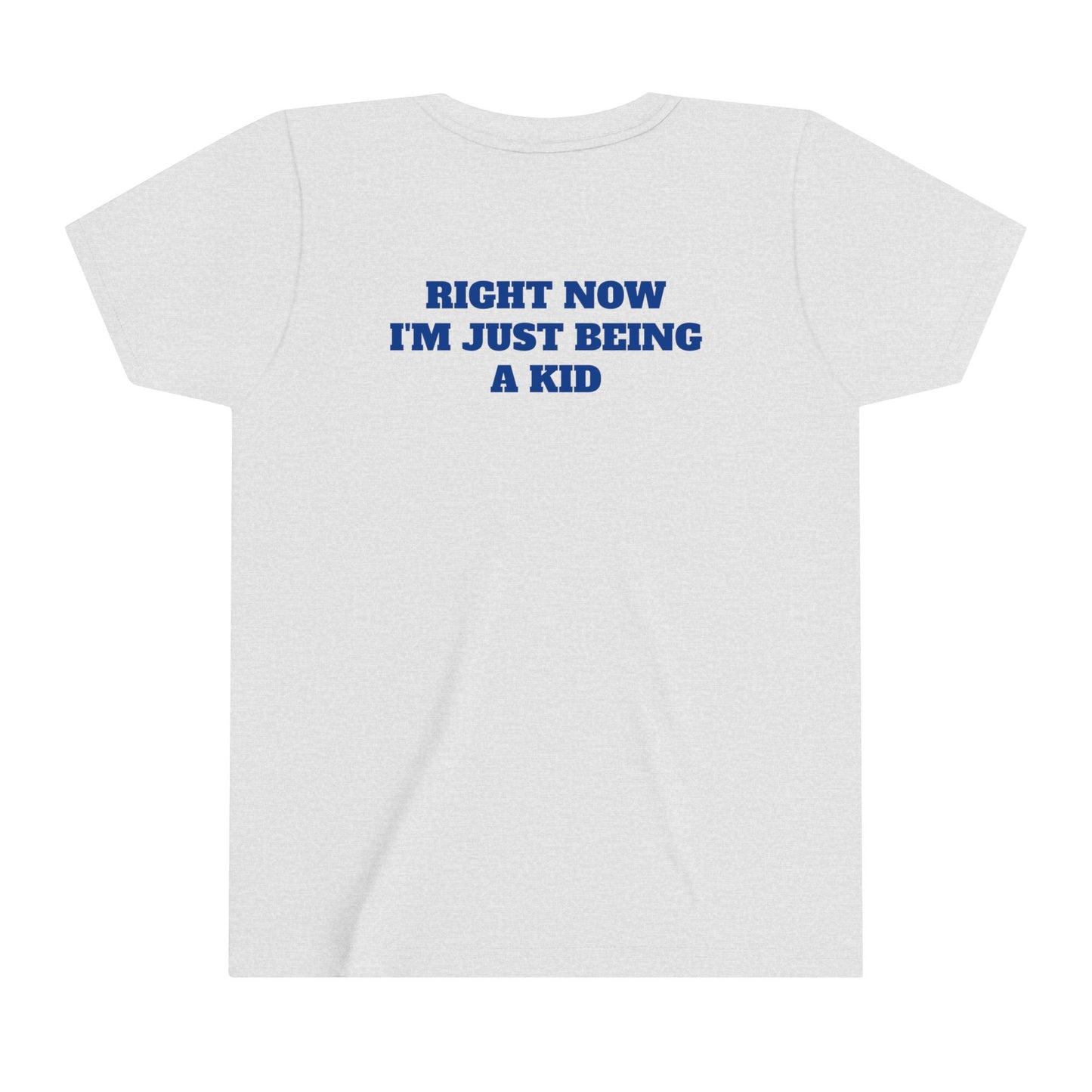 'JUST BEING A KID' BIGFOOT HABITAT Youth Short Sleeve Tee