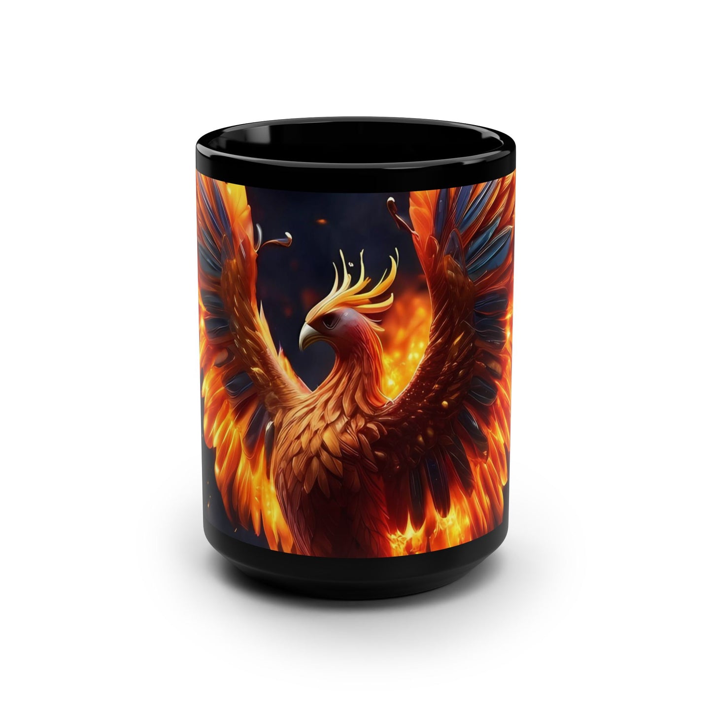 FIREBIRD ATTACK Black Mug, 15oz by BIGFOOT HABITAT