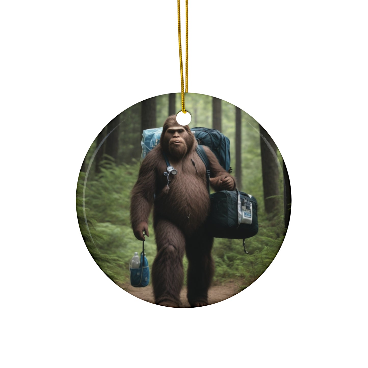 'Country Doctor' BIGFOOT HABITAT, Ceramic Ornament, 4 Shapes