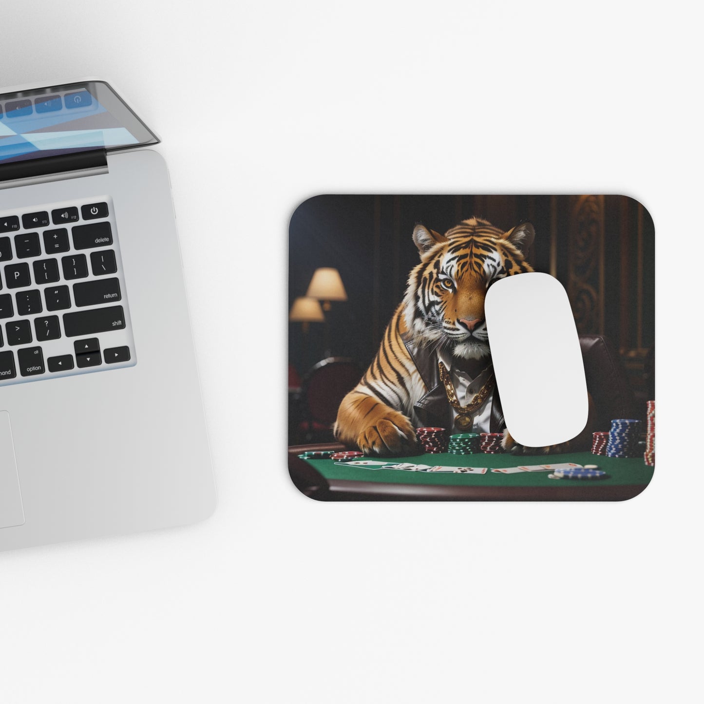 'This tiger says everything, no words are needed.'  Mouse Pad by Bigfoot Habitat