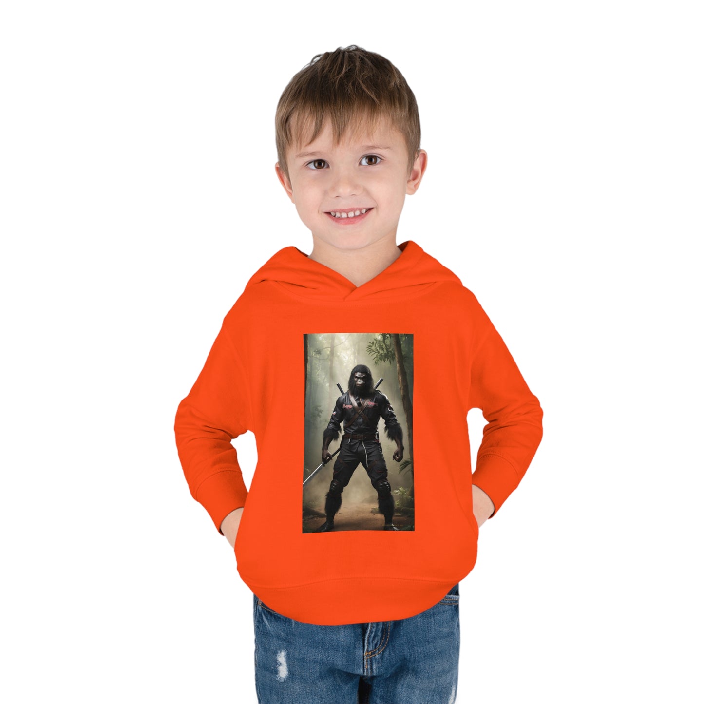 'Beware~NINJA Bigfoot' BIGFOOT HABITAT Toddler Pullover Fleece Hoodie