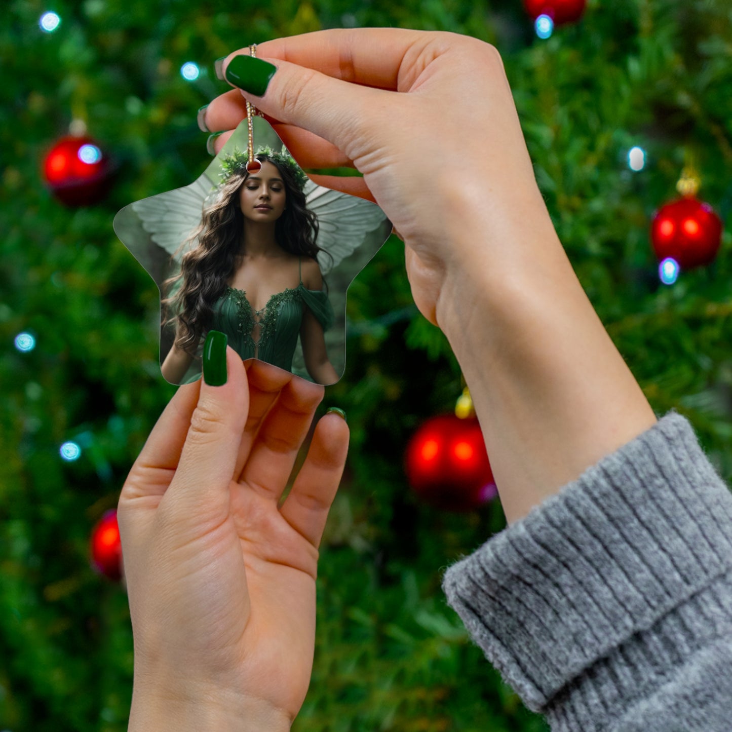 "Fairy Princess" Ceramic Ornament, 4 Shapes