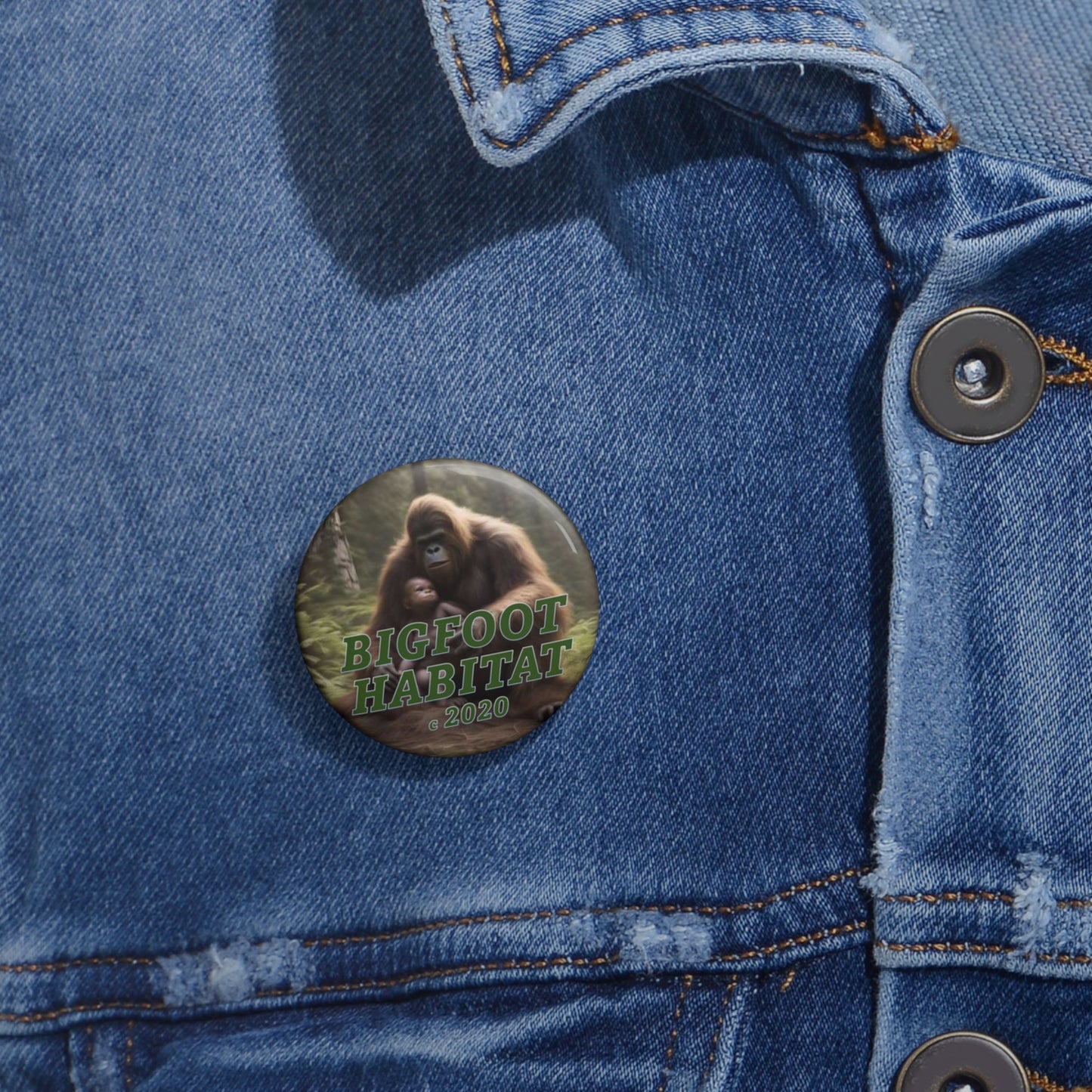 'Mama's Love' Custom Pin Buttons by Bigfoot Habitat