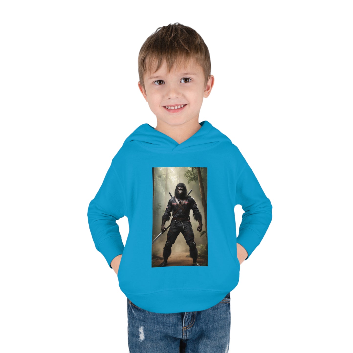 'Beware~NINJA Bigfoot' BIGFOOT HABITAT Toddler Pullover Fleece Hoodie