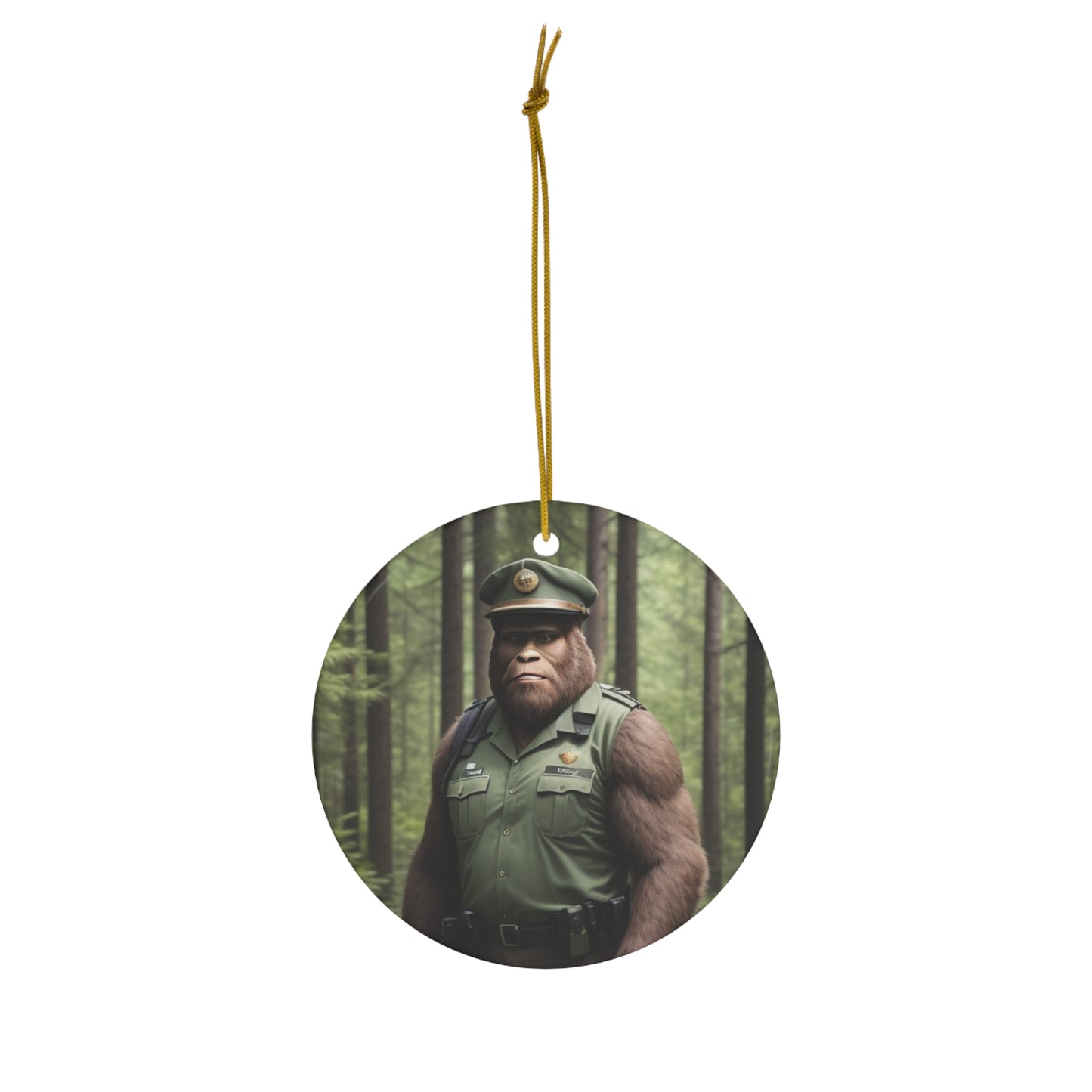 BIGFOOT HABITAT 'Forest Ranger' Ceramic Ornament