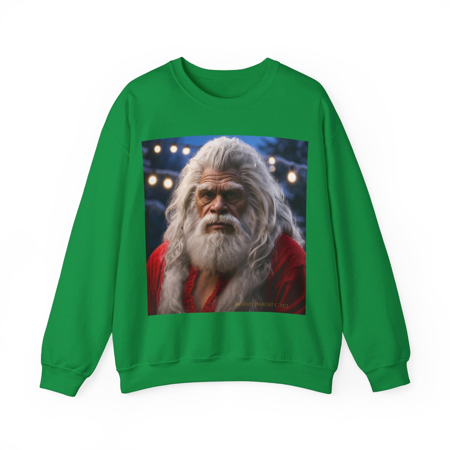 'Old Santa' BIGFOOT HABITAT Santa Crewneck Sweatshirt