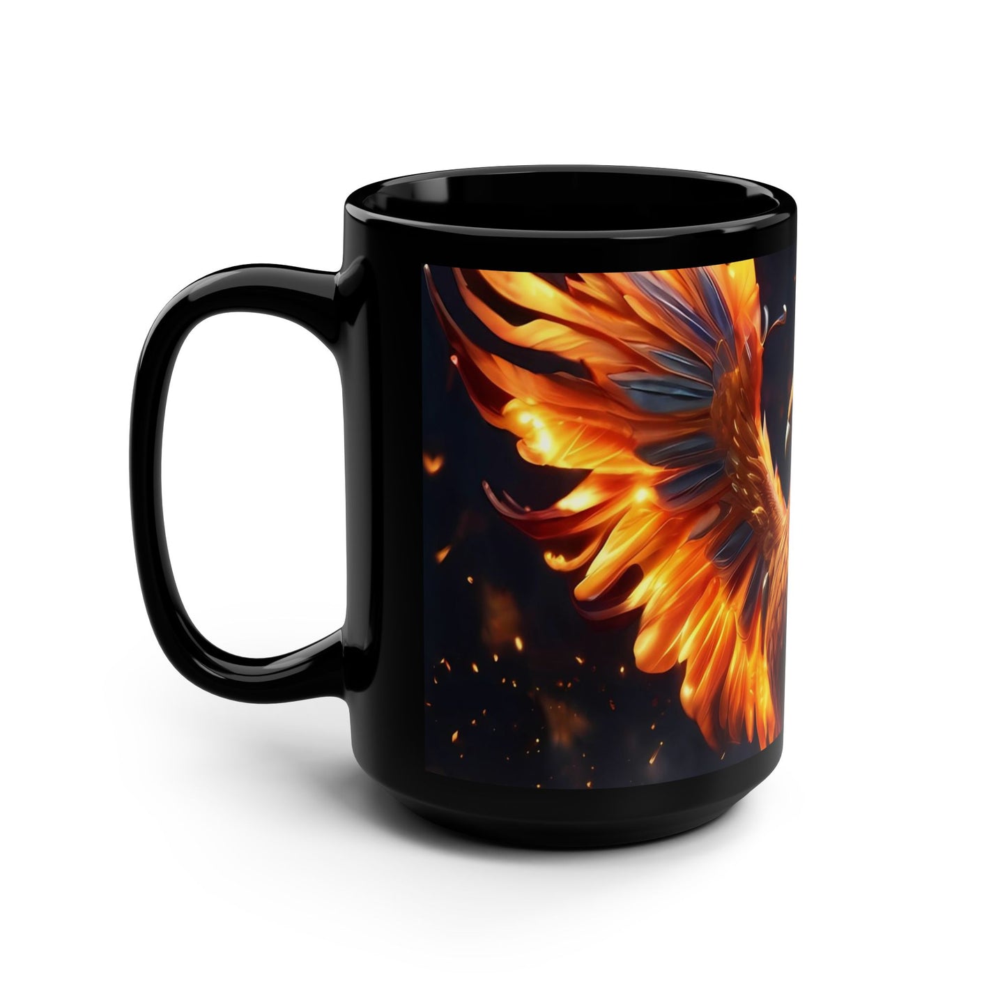 FIREBIRD ATTACK Black Mug, 15oz by BIGFOOT HABITAT