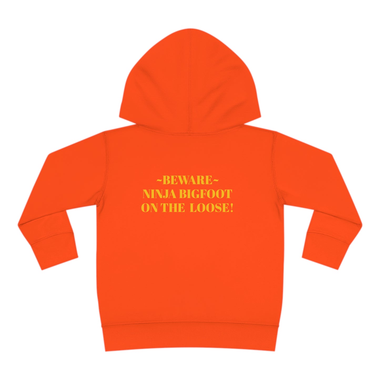 'Beware~NINJA Bigfoot' BIGFOOT HABITAT Toddler Pullover Fleece Hoodie