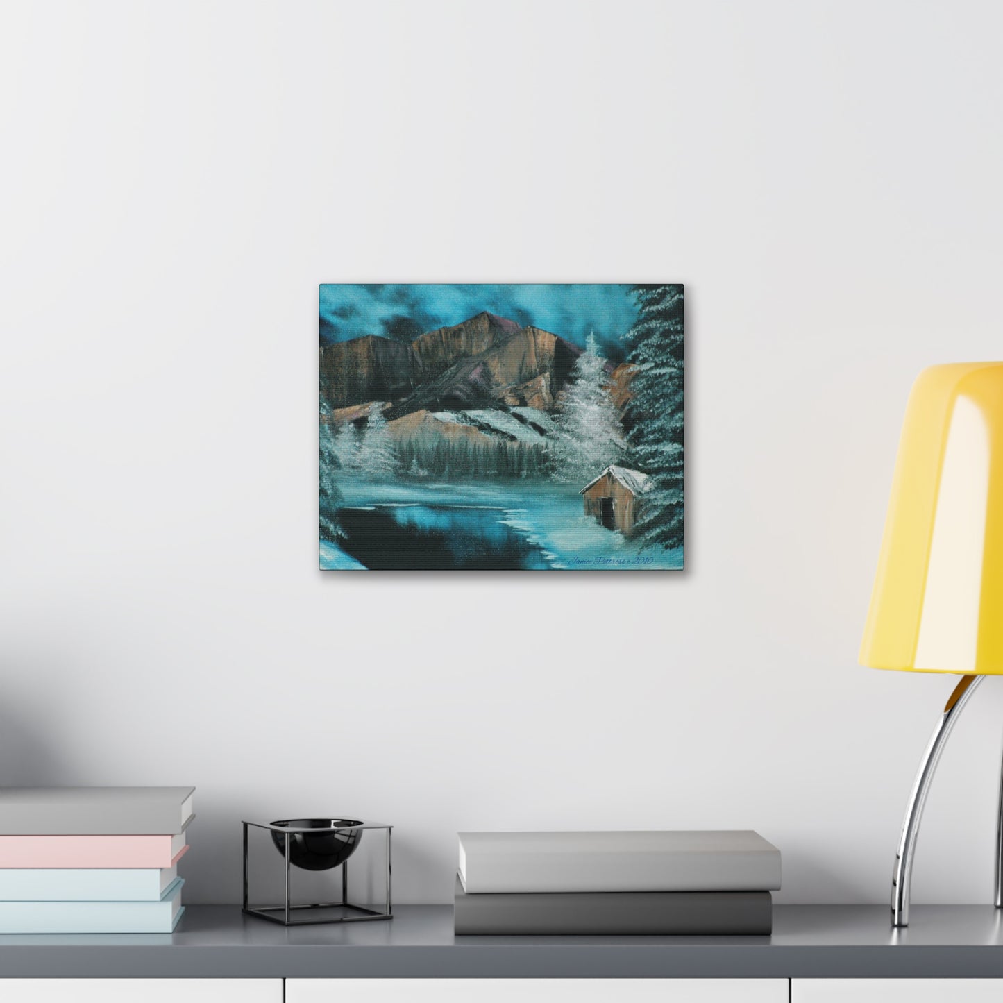 'Trapper's Cabin' print Canvas Gallery Wraps by Bigfoot Habitat