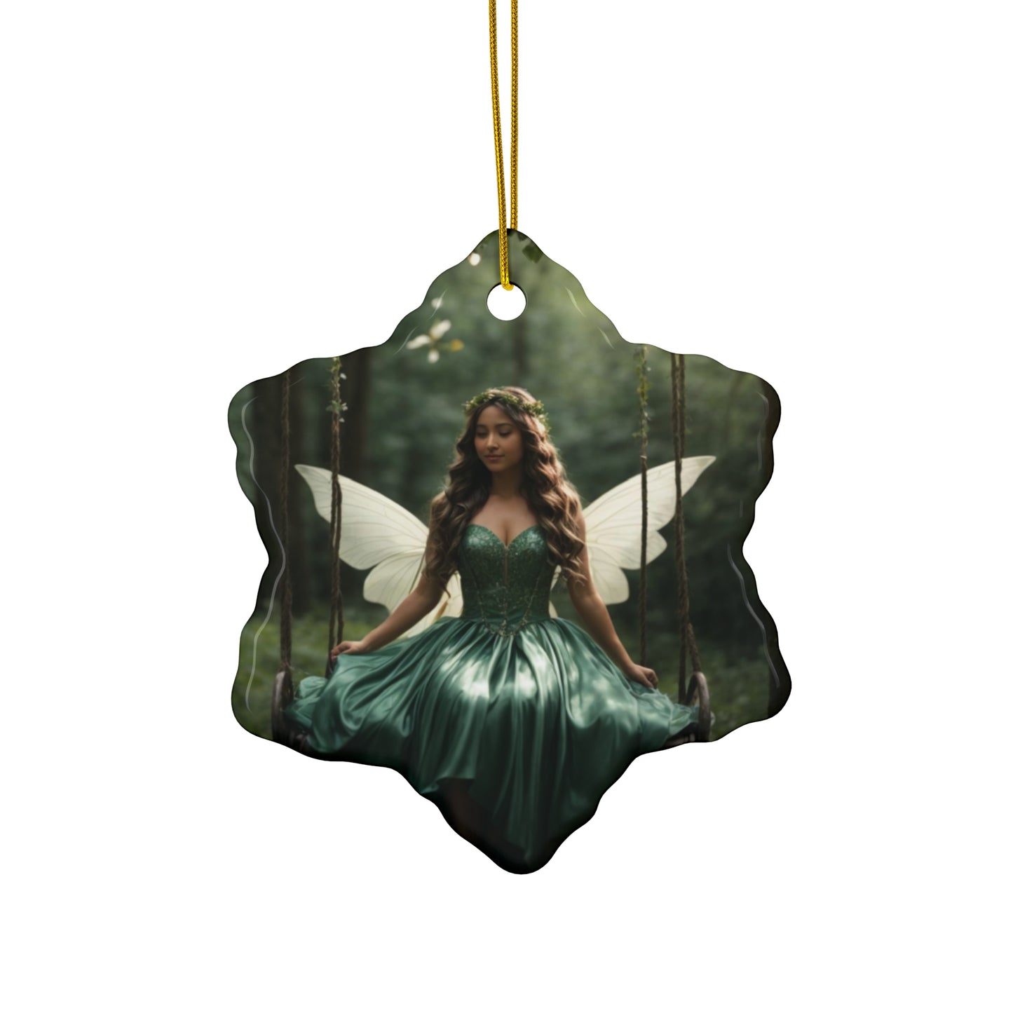 "Fairy Delight" Ceramic Ornament, 4 Shapes