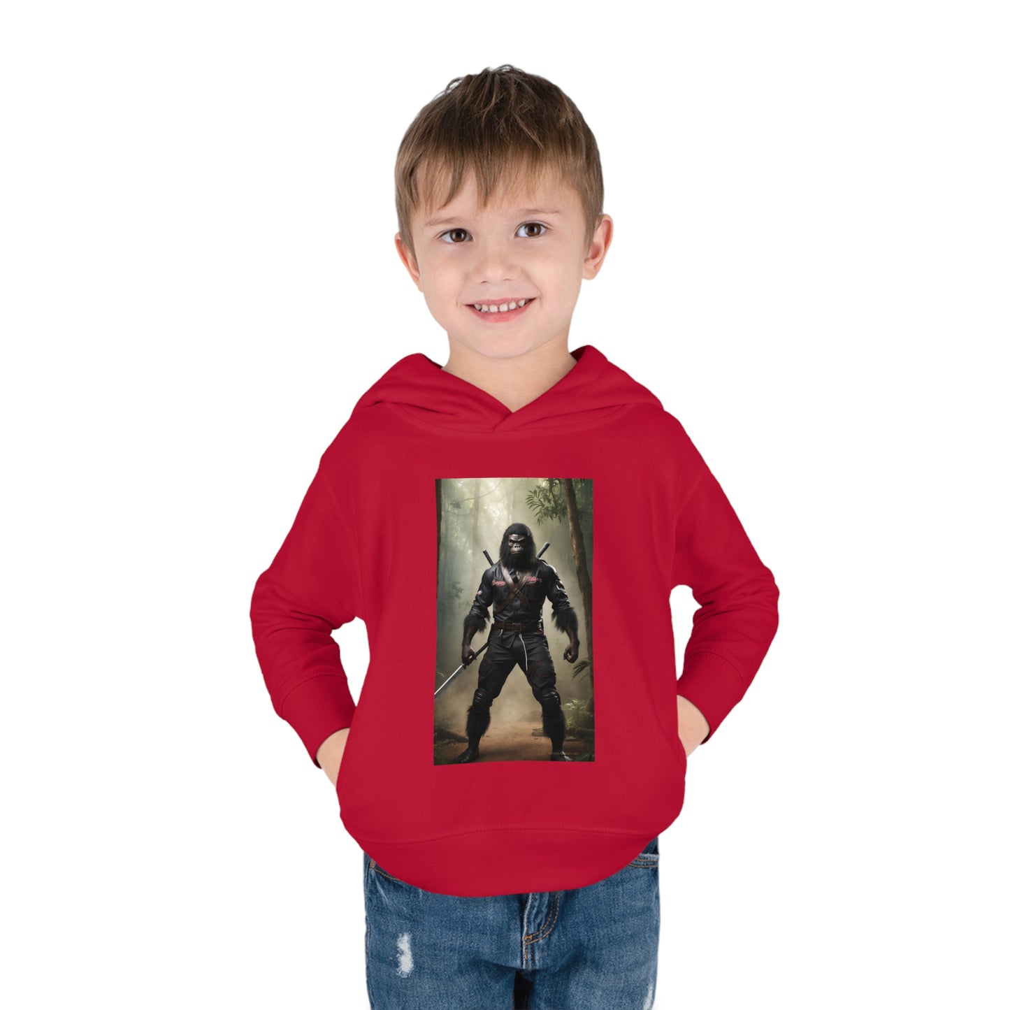 'Beware~NINJA Bigfoot' BIGFOOT HABITAT Toddler Pullover Fleece Hoodie