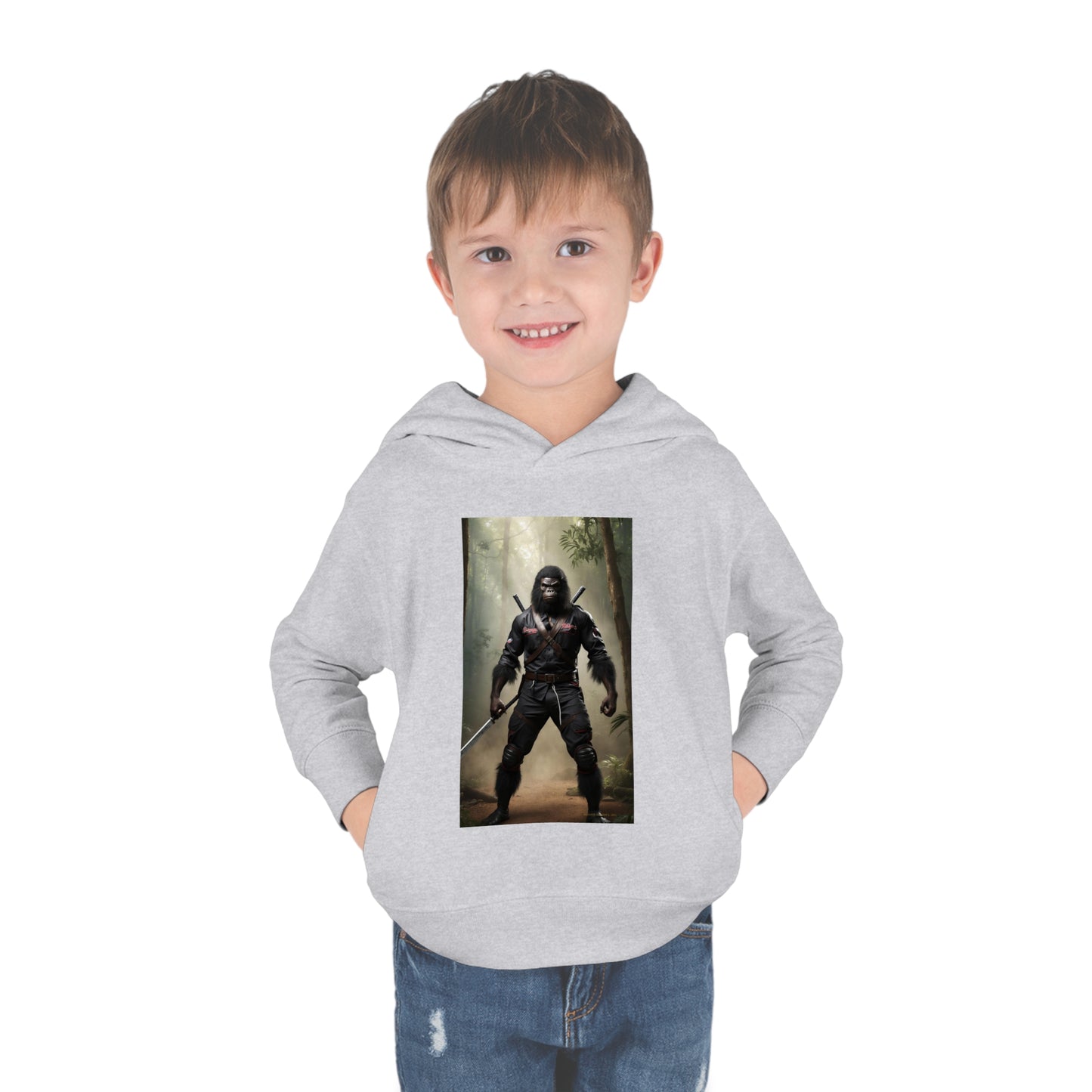 'Beware~NINJA Bigfoot' BIGFOOT HABITAT Toddler Pullover Fleece Hoodie