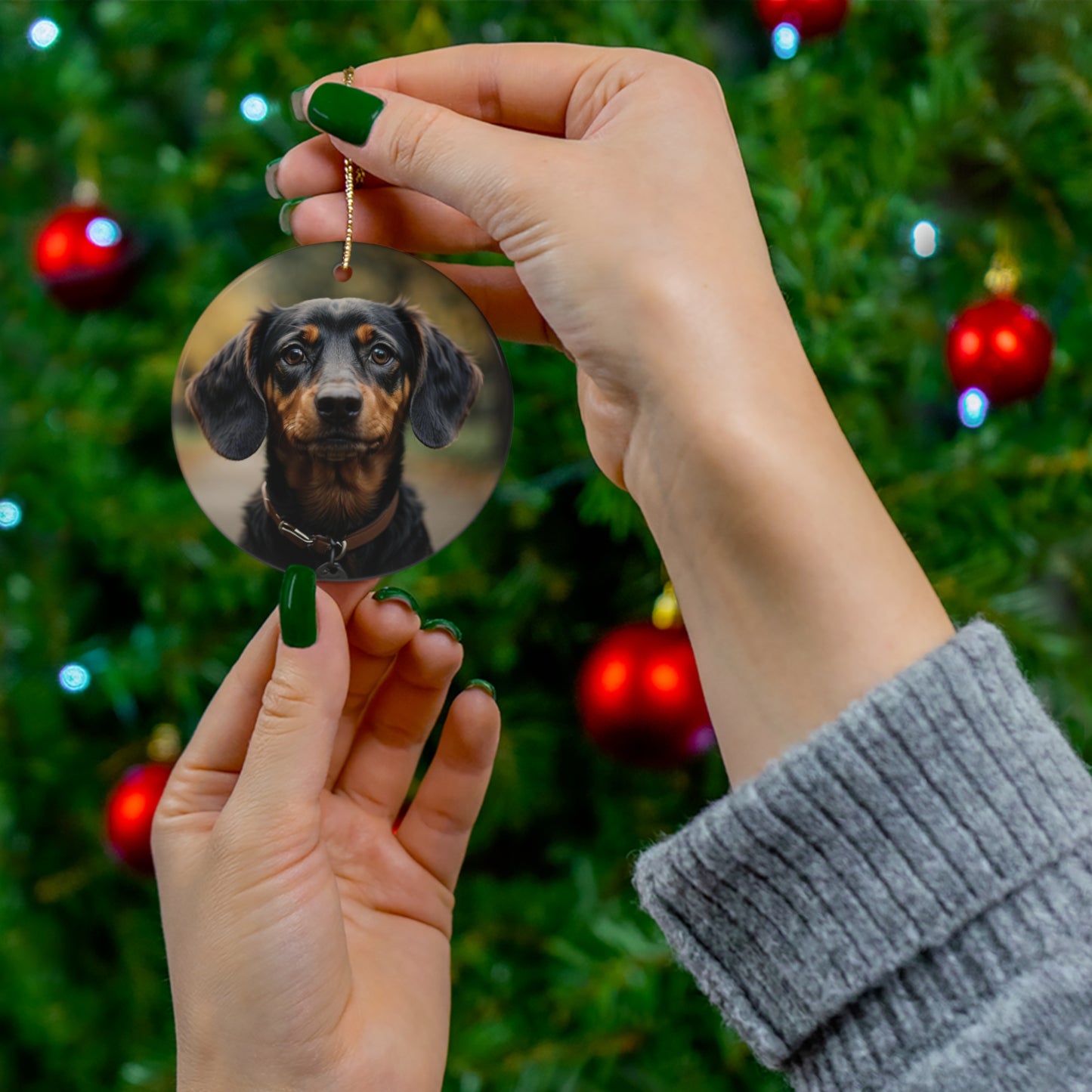 Isn't she adorable? Ceramic Tree Ornaments by BIGFOOT HABITAT