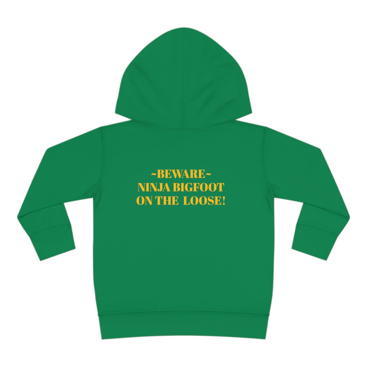 'Beware~NINJA Bigfoot' BIGFOOT HABITAT Toddler Pullover Fleece Hoodie