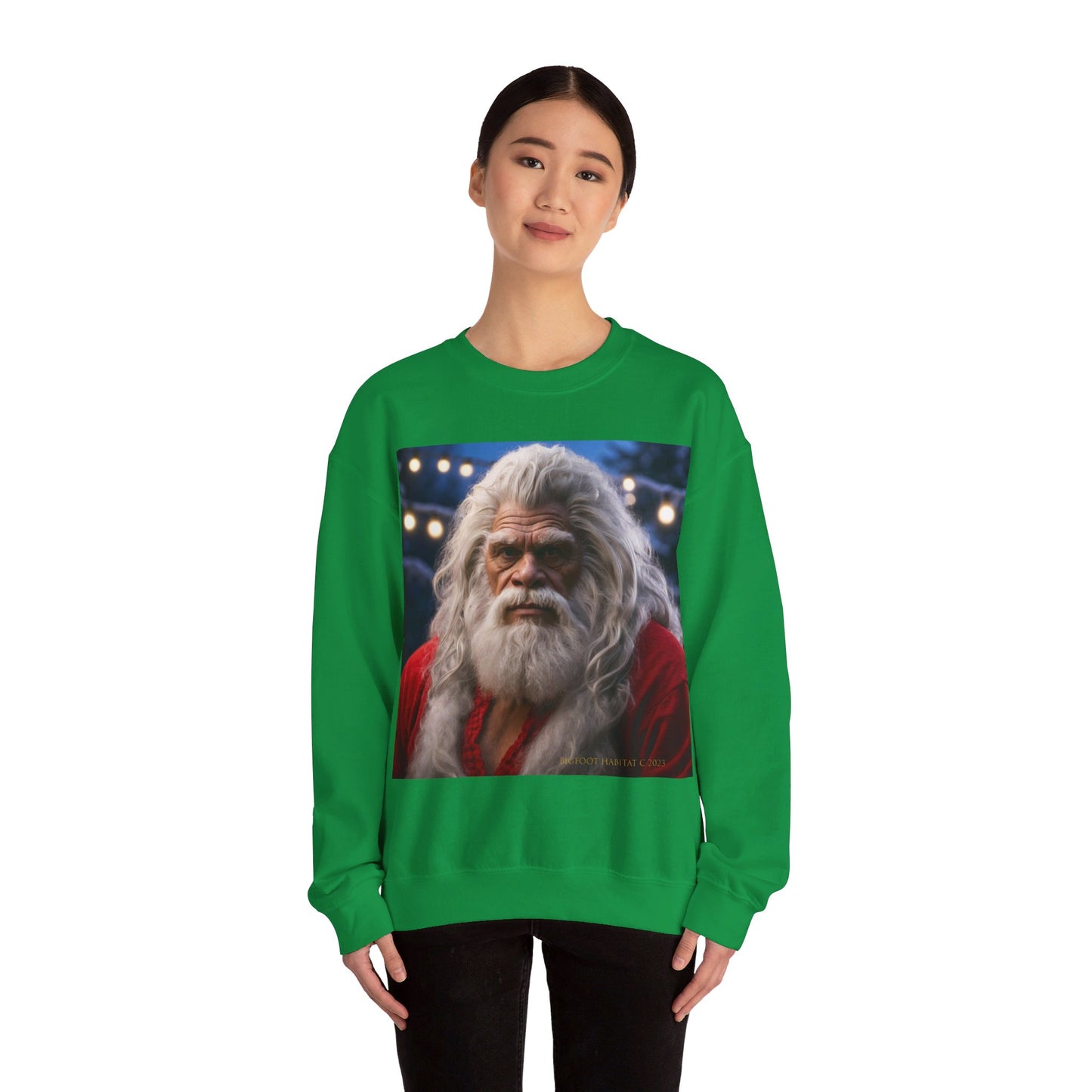 'Old Santa' BIGFOOT HABITAT Santa Crewneck Sweatshirt