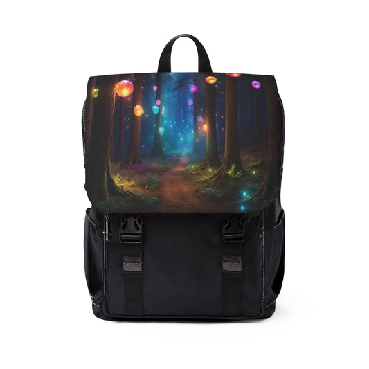 "Bubbles in the Woods" Unisex Casual Shoulder Backpack