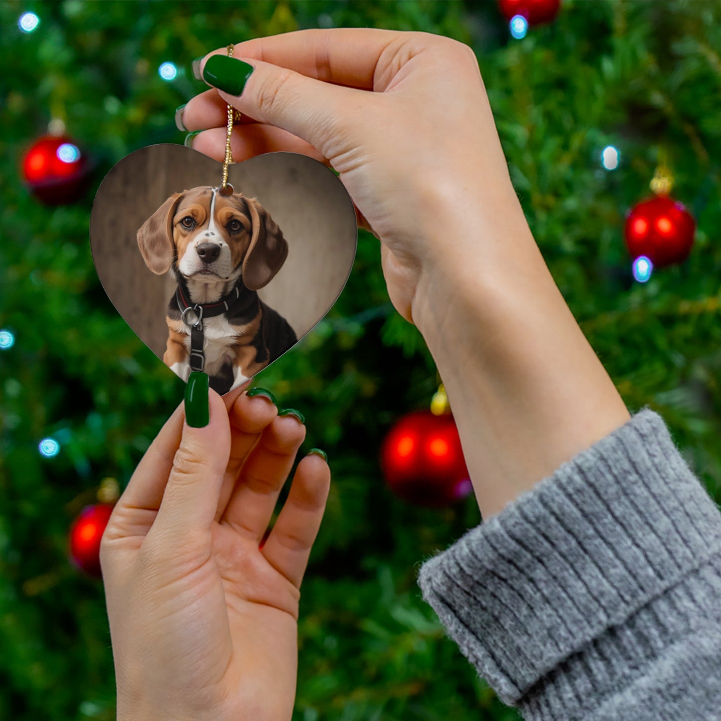 "Sweet Boy" Ceramic Ornament, 4 Shapes