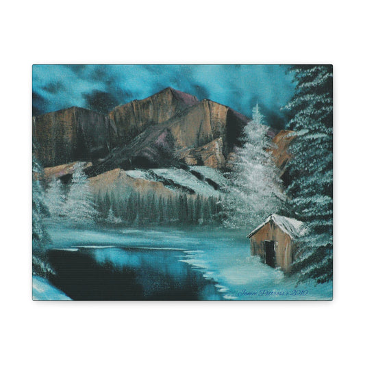 'Trapper's Cabin' print Canvas Gallery Wraps by Bigfoot Habitat