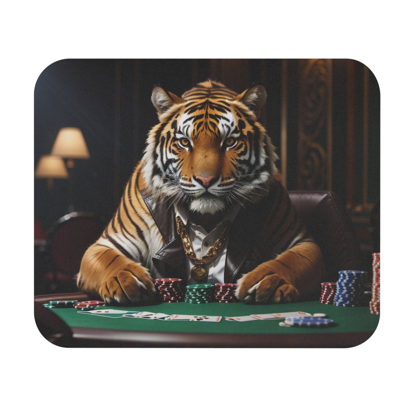 'This tiger says everything, no words are needed.'  Mouse Pad by Bigfoot Habitat