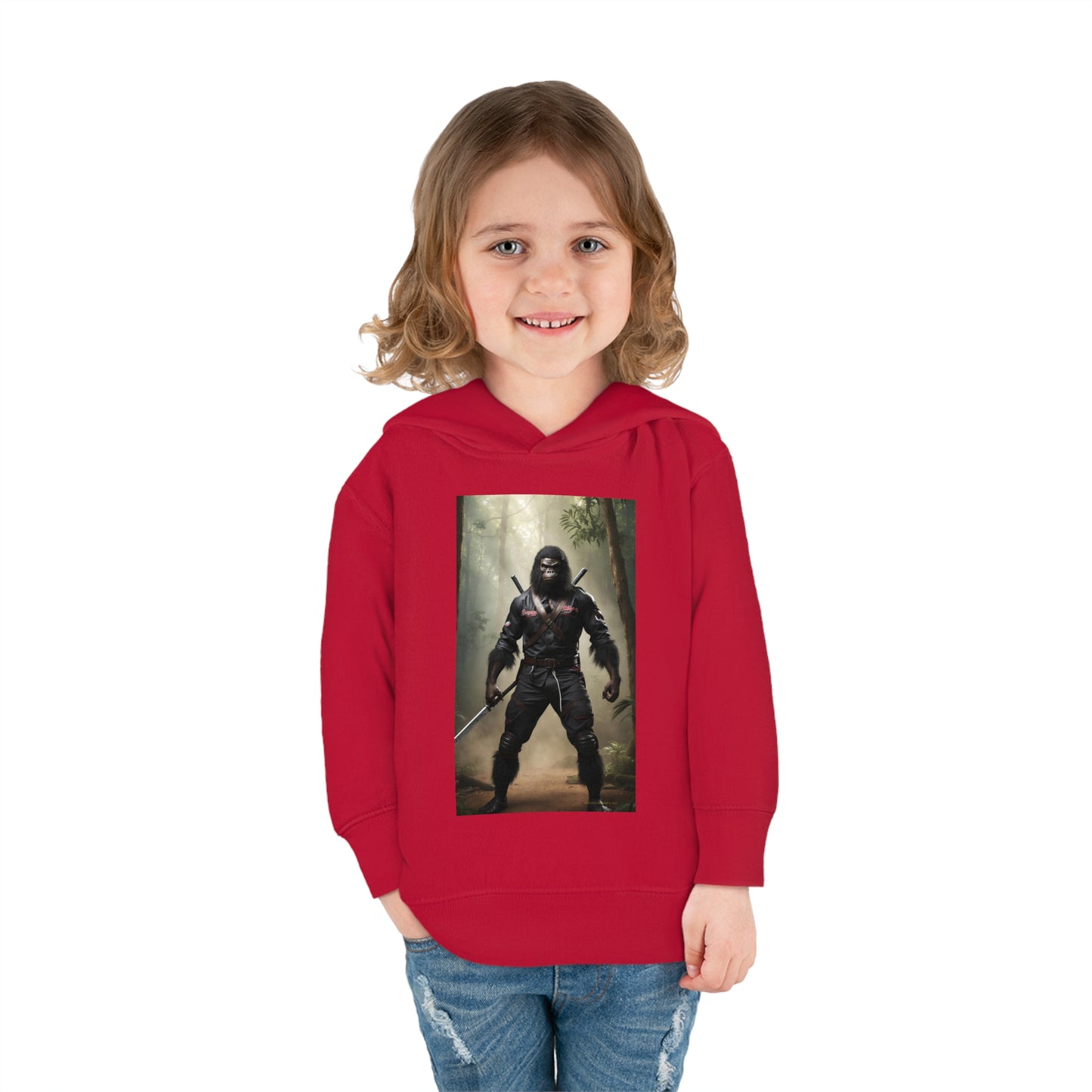 'Beware~NINJA Bigfoot' BIGFOOT HABITAT Toddler Pullover Fleece Hoodie