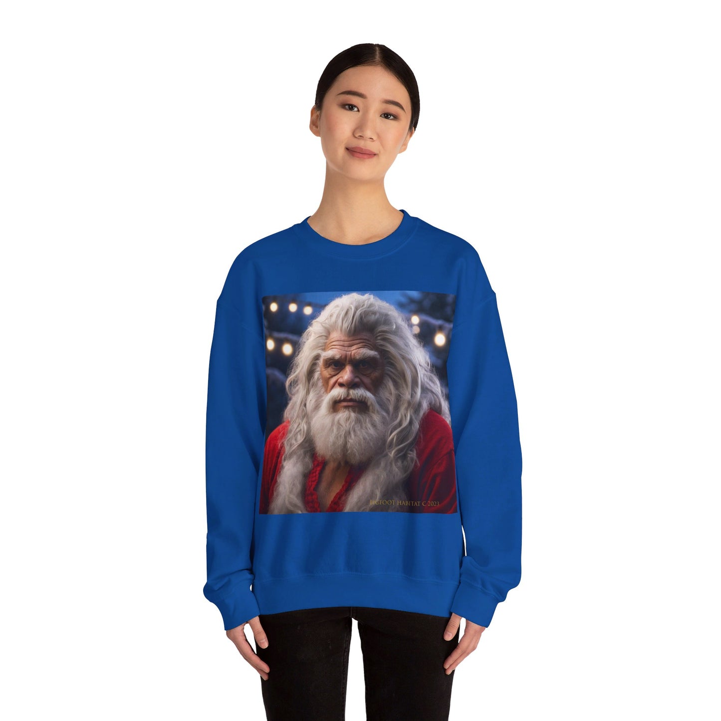 'Old Santa' BIGFOOT HABITAT Santa Crewneck Sweatshirt