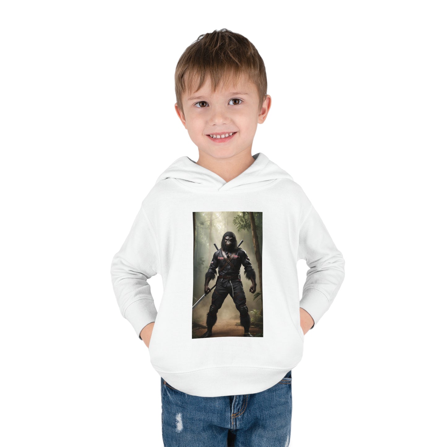 'Beware~NINJA Bigfoot' BIGFOOT HABITAT Toddler Pullover Fleece Hoodie