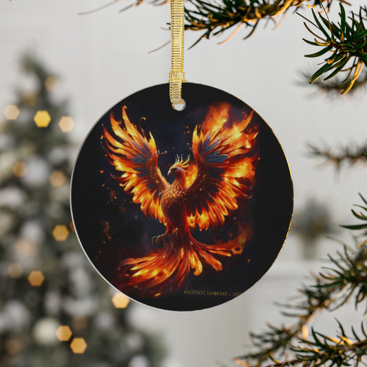 'Firebird' Acrylic Ornament by Bigfoot Habitat