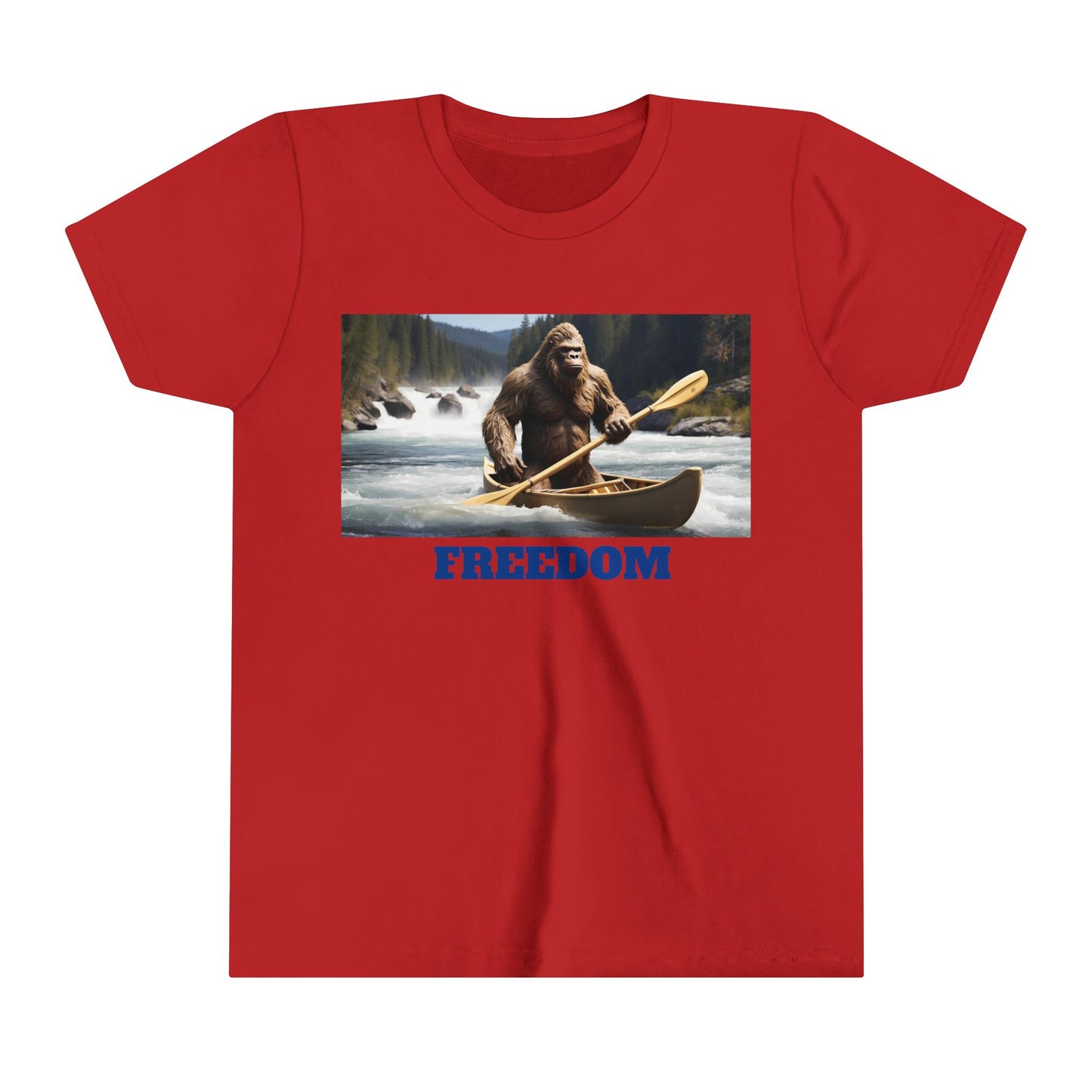 'JUST BEING A KID' BIGFOOT HABITAT Youth Short Sleeve Tee